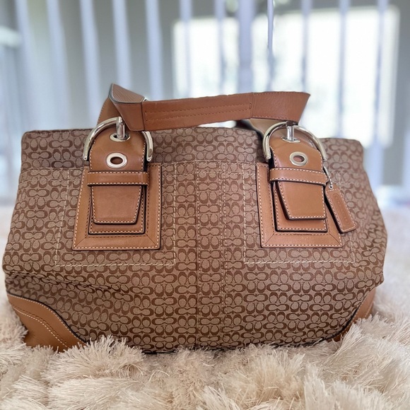 Coach vintage double strap bag/purse/tote - Picture 1 of 13